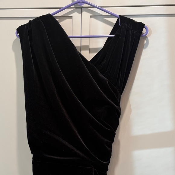 Ganni Velvet Ruched Maxi Dress - Picture 5 of 7